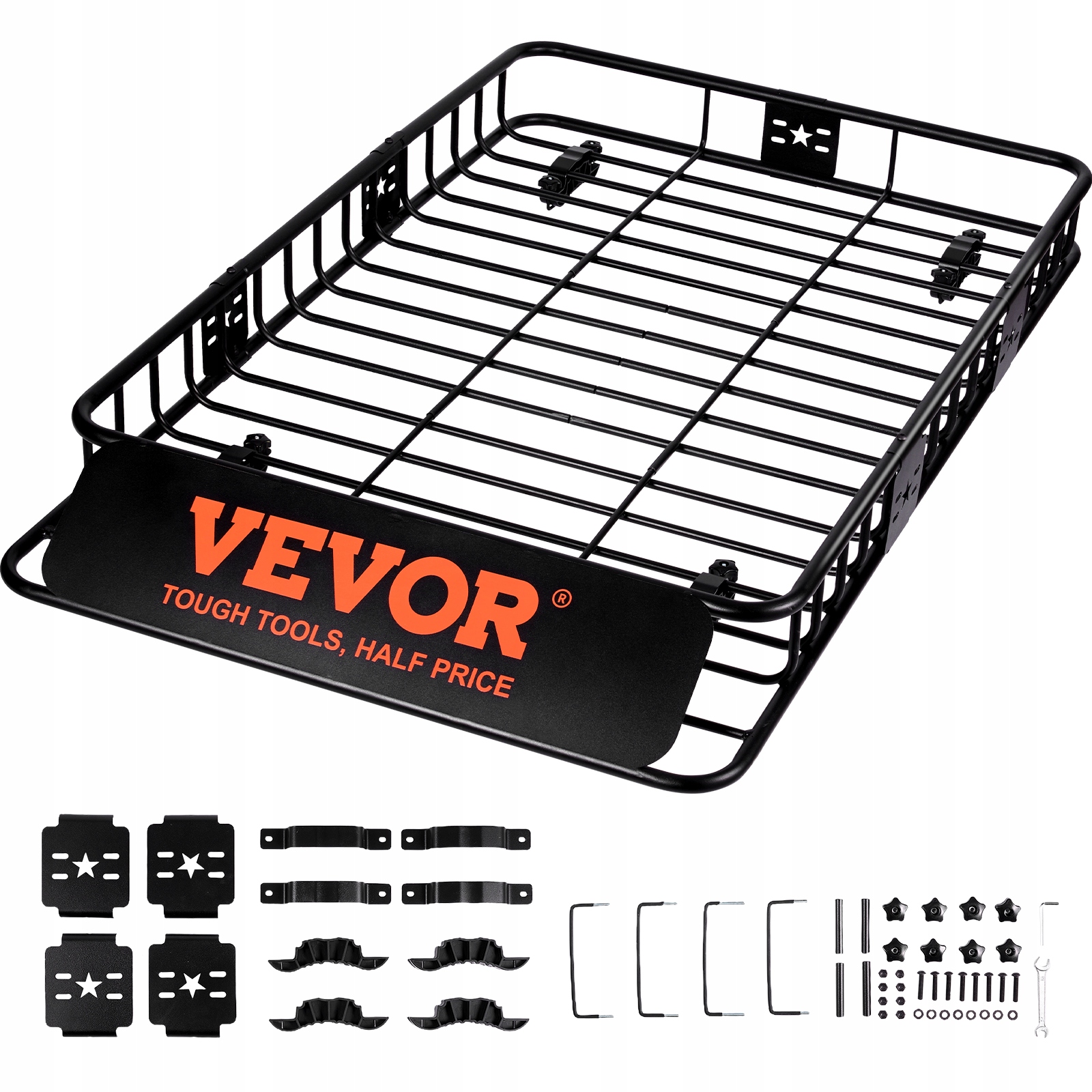 Vevor Univerzálny Strešný Kôš 1630X990X152 MM Silný Strešný Nosič 90.7 Kg