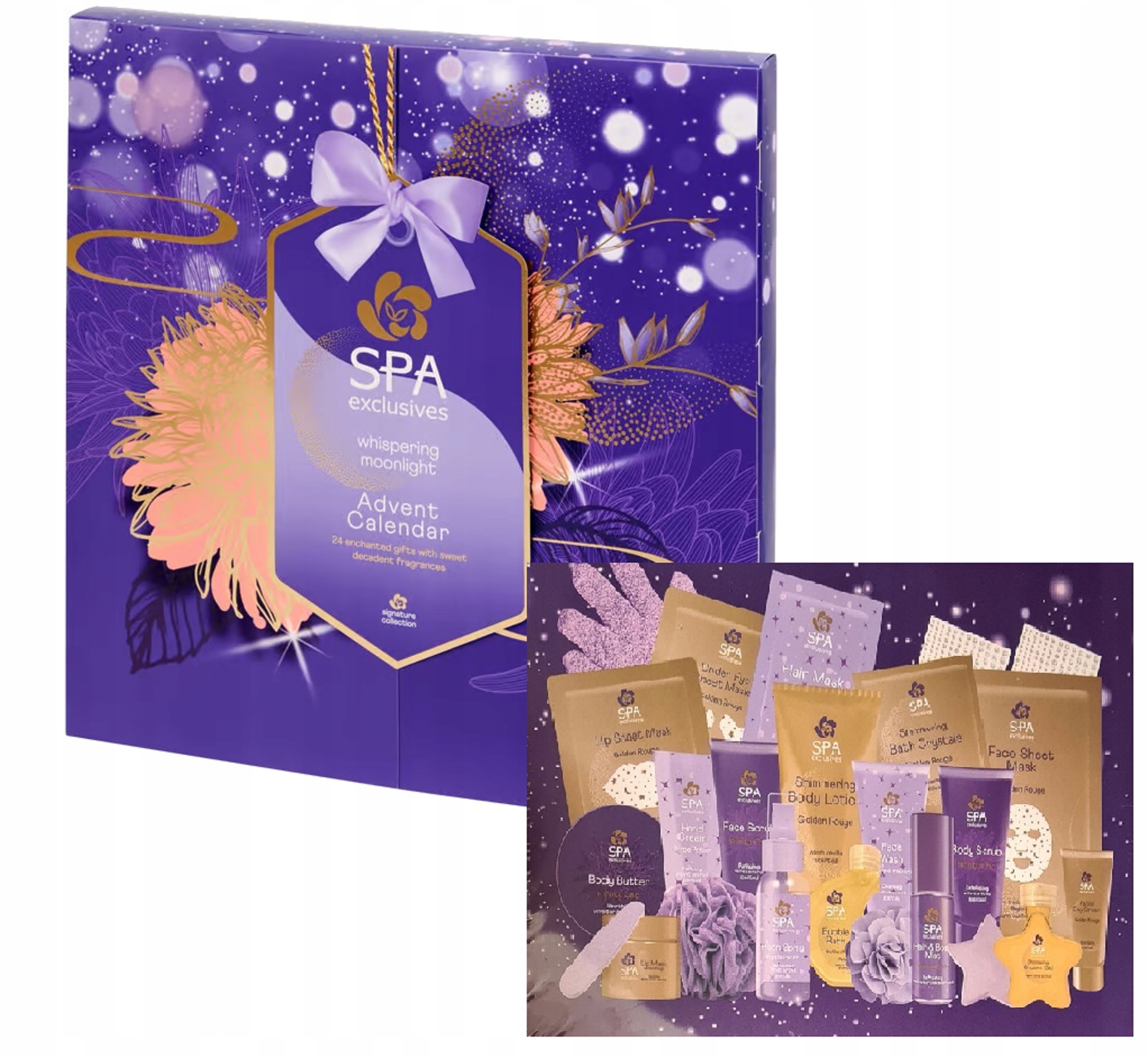 Adventní Kalendář Spa Exclusives S Kosmetikou Na Obličej A Tělo Dárek