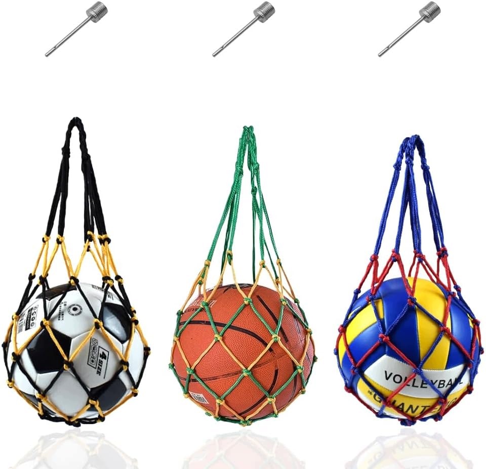 Torba na piłkę 55 cm siatka do koszykówki siatkówki 3 sztuki