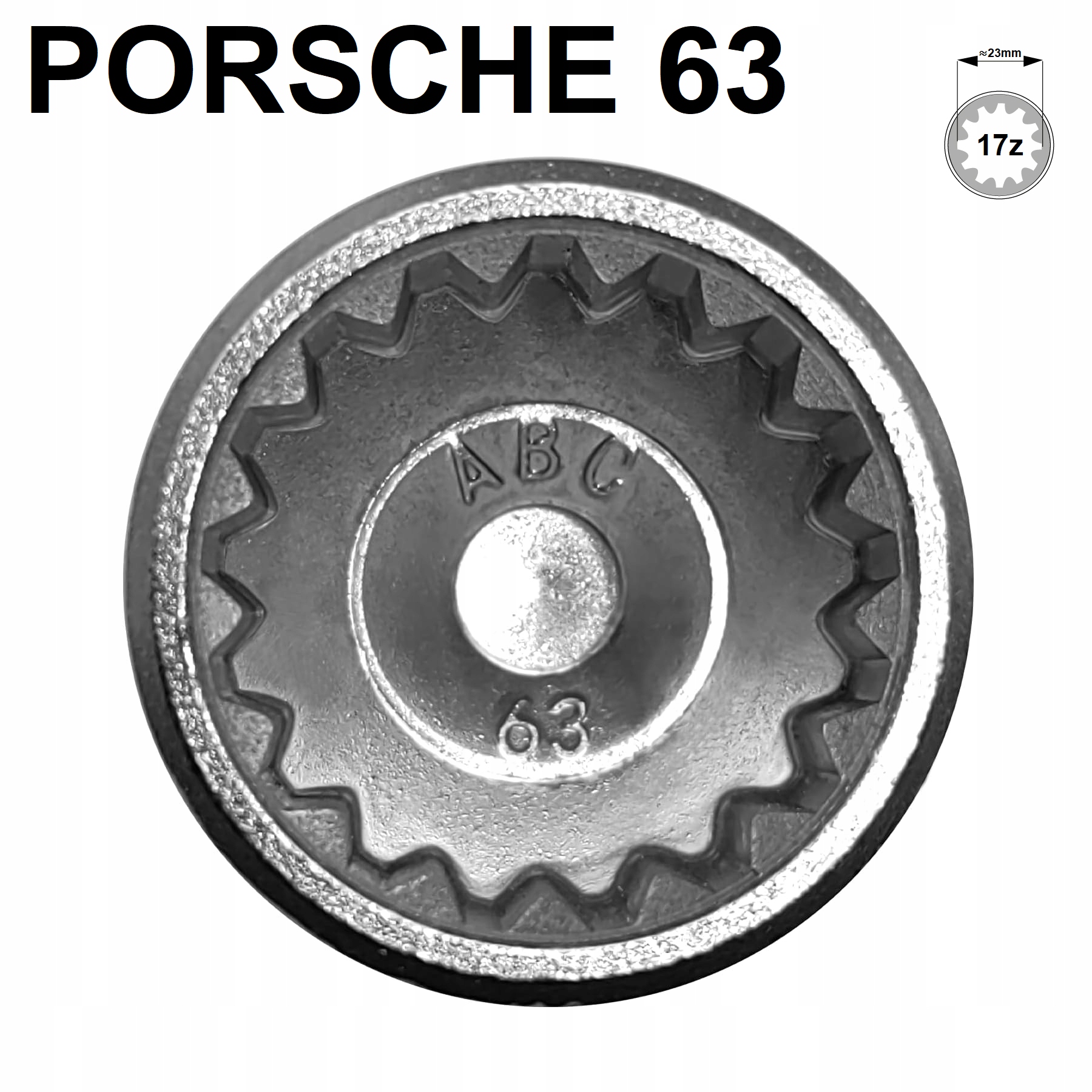 Nástavec Zlodějka Adaptér Pro Zabezpečení Šroubů Kol Porsche Vw Touareg Typ: 63