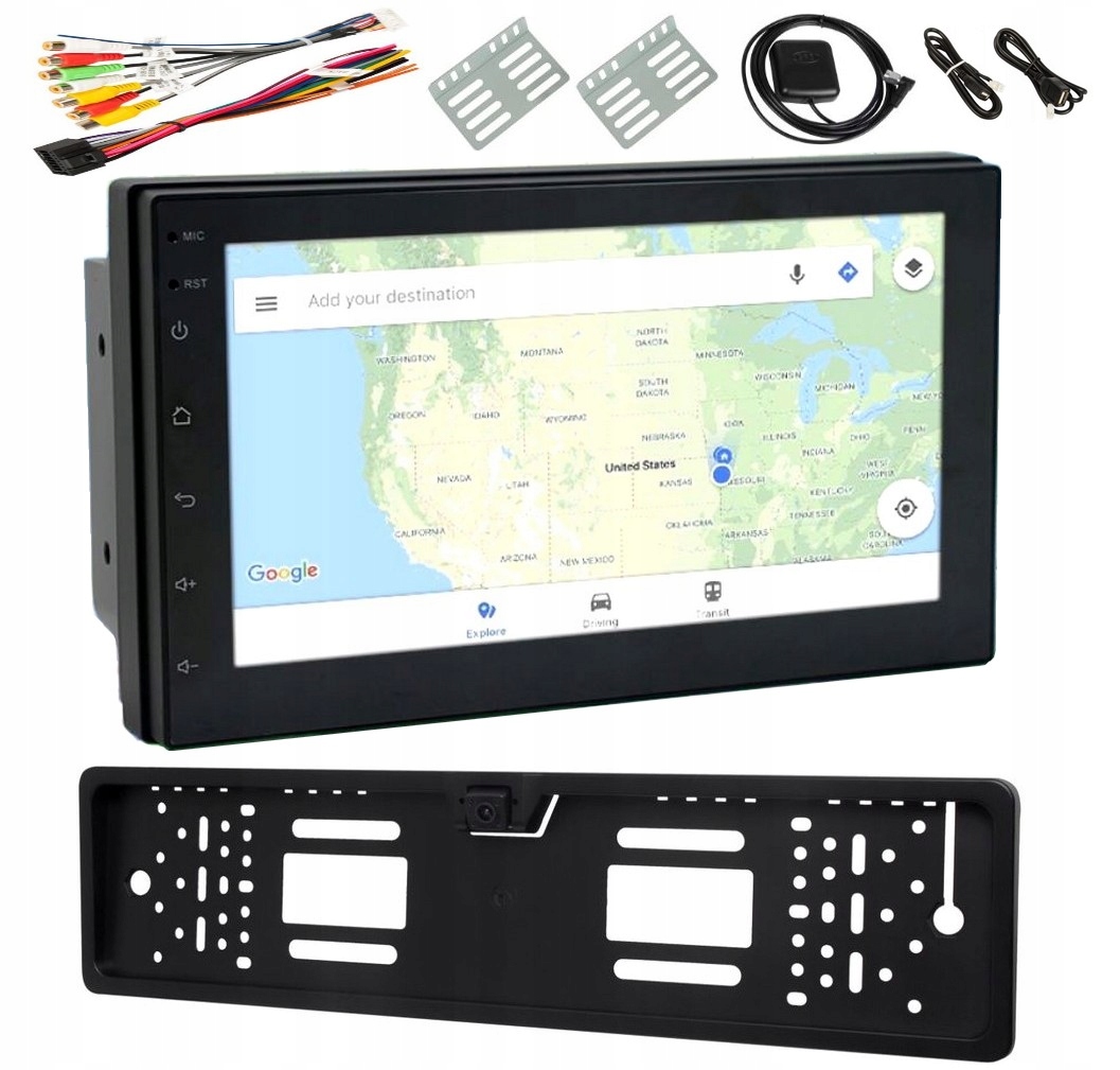Radio 2DIN Android Navigace Gps 7 Eu Polsko Wifi Kamera Pro Dárek