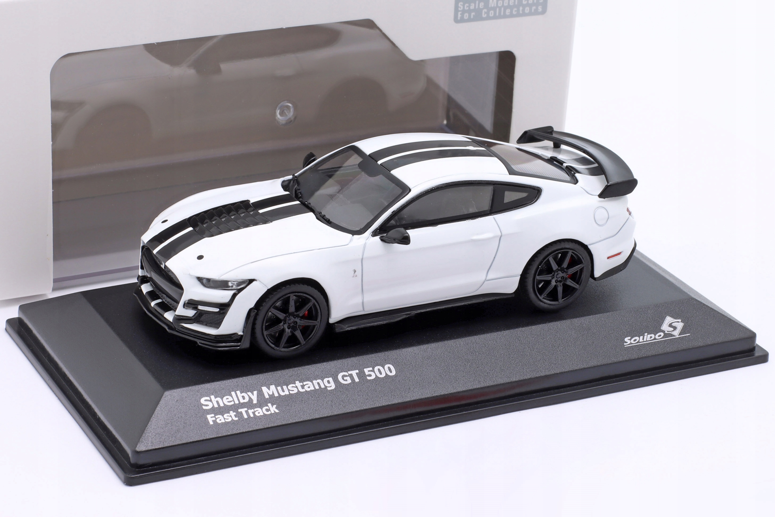 Solido Ford Shelby Mustang GT500 Fast Track 2020 bílá/černá 1:43