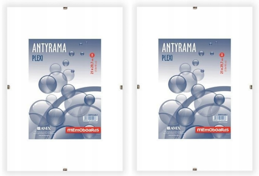 

Antyrama Memoboards pleksi A4 (21x297cm) x 2