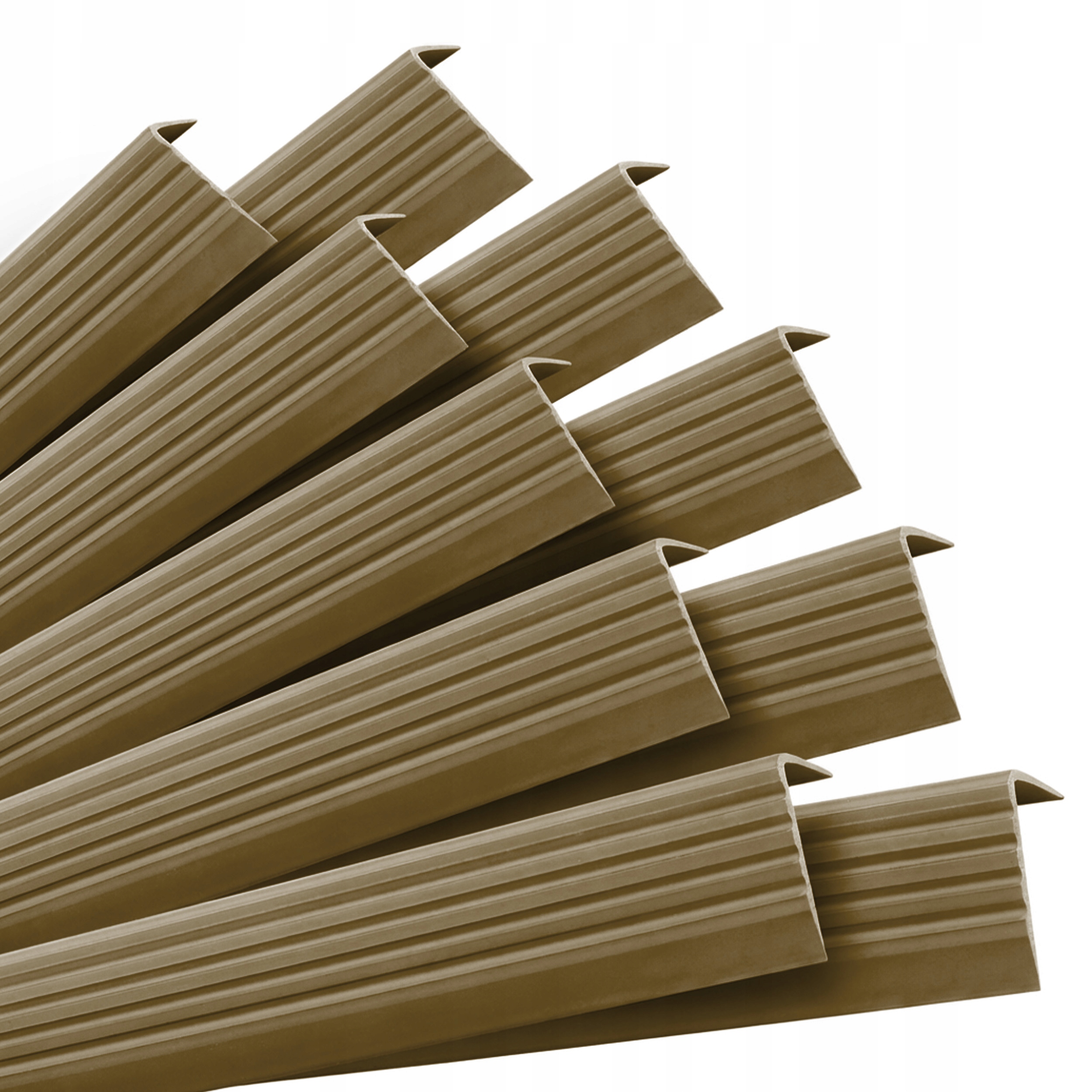 Sada: Samolepící schodišťové profily, mosaz 40 x 25 mm, 1 m, 10 Ks.