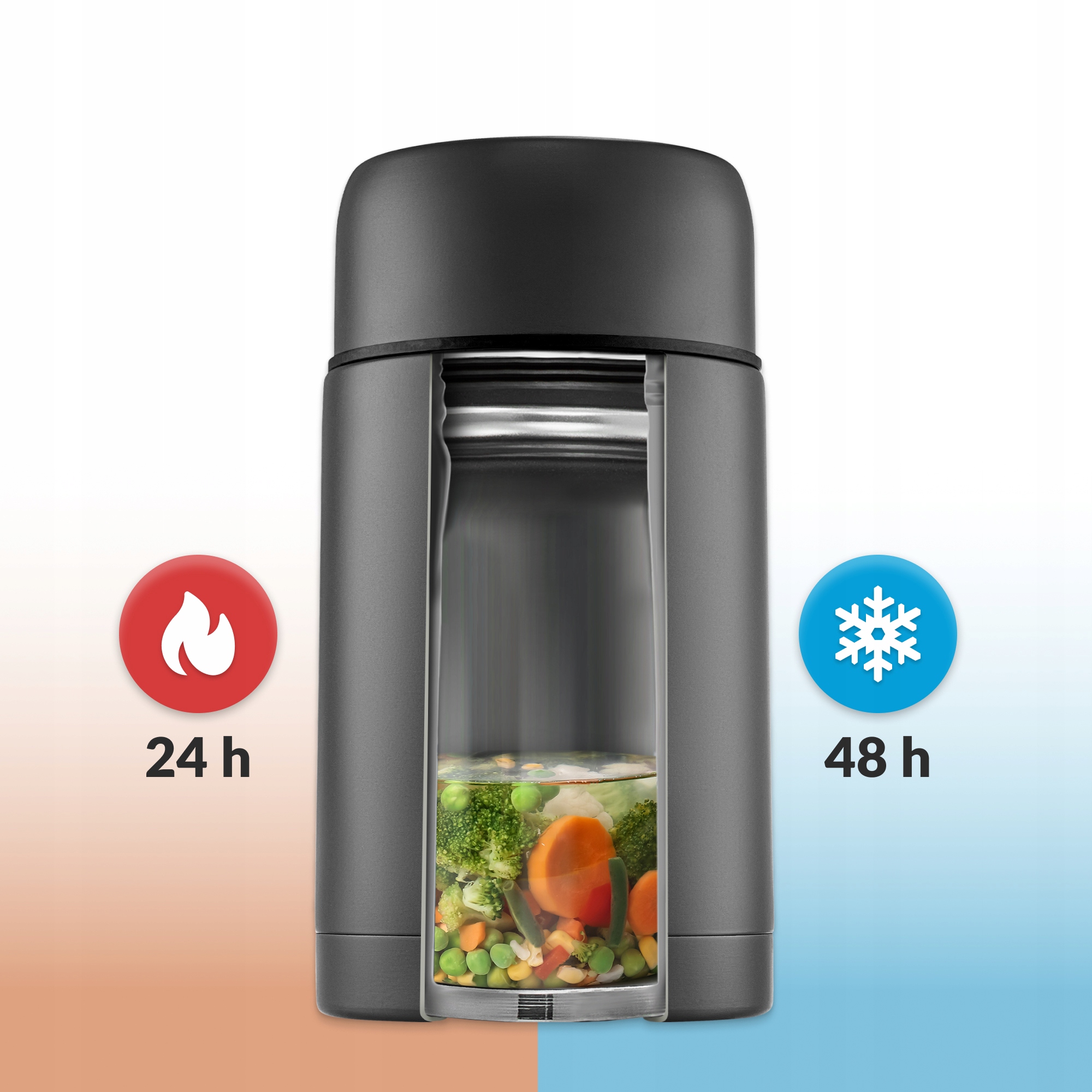 TERMOS OBIADOWY NA ZUPĘ ŻYWNOŚĆ POJEMNIK TERMICZNY Pojemność 1 l