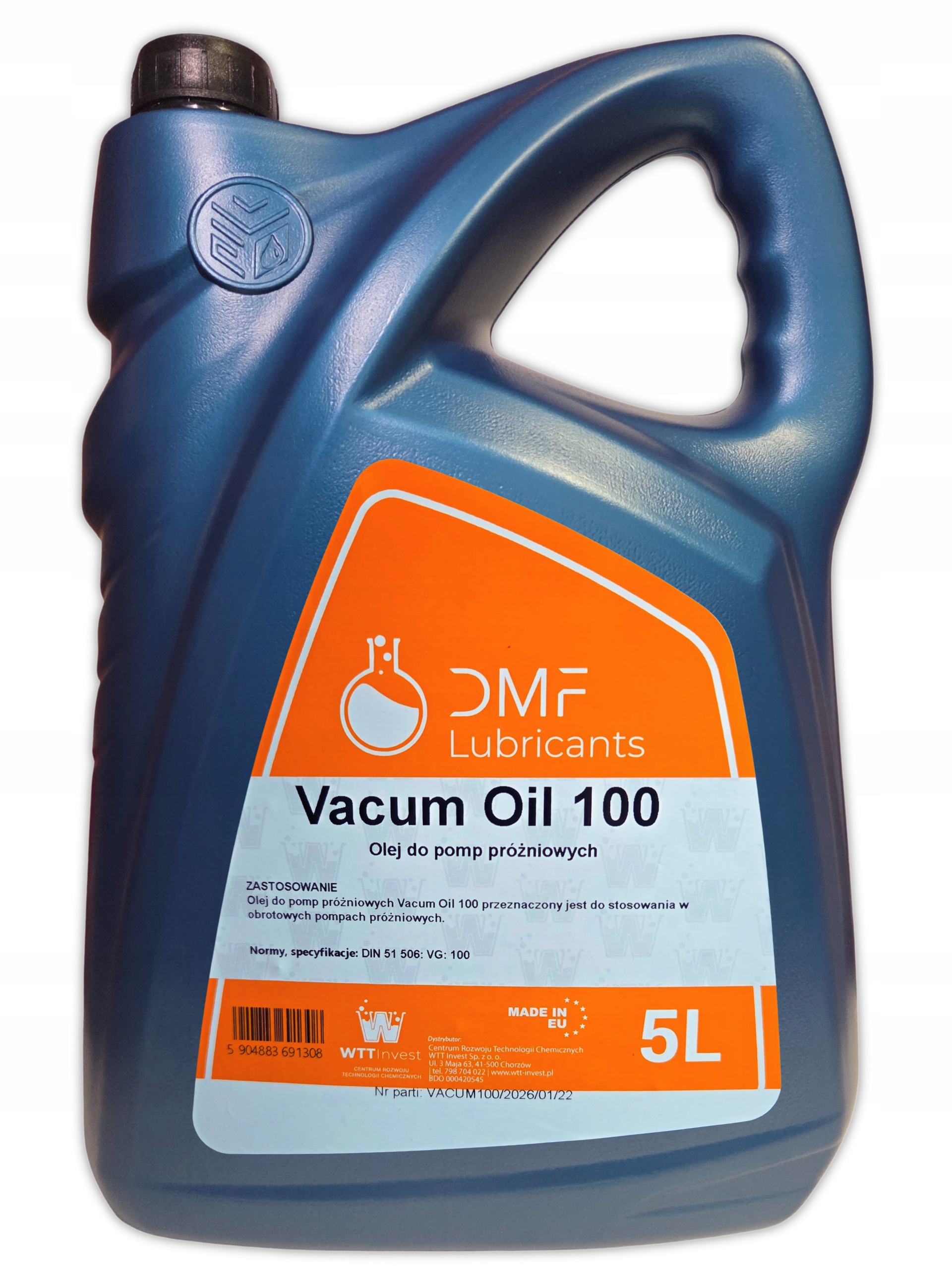 Olej do pompy próżniowej Vg 100 5L Dmf Vacuum Oil 100