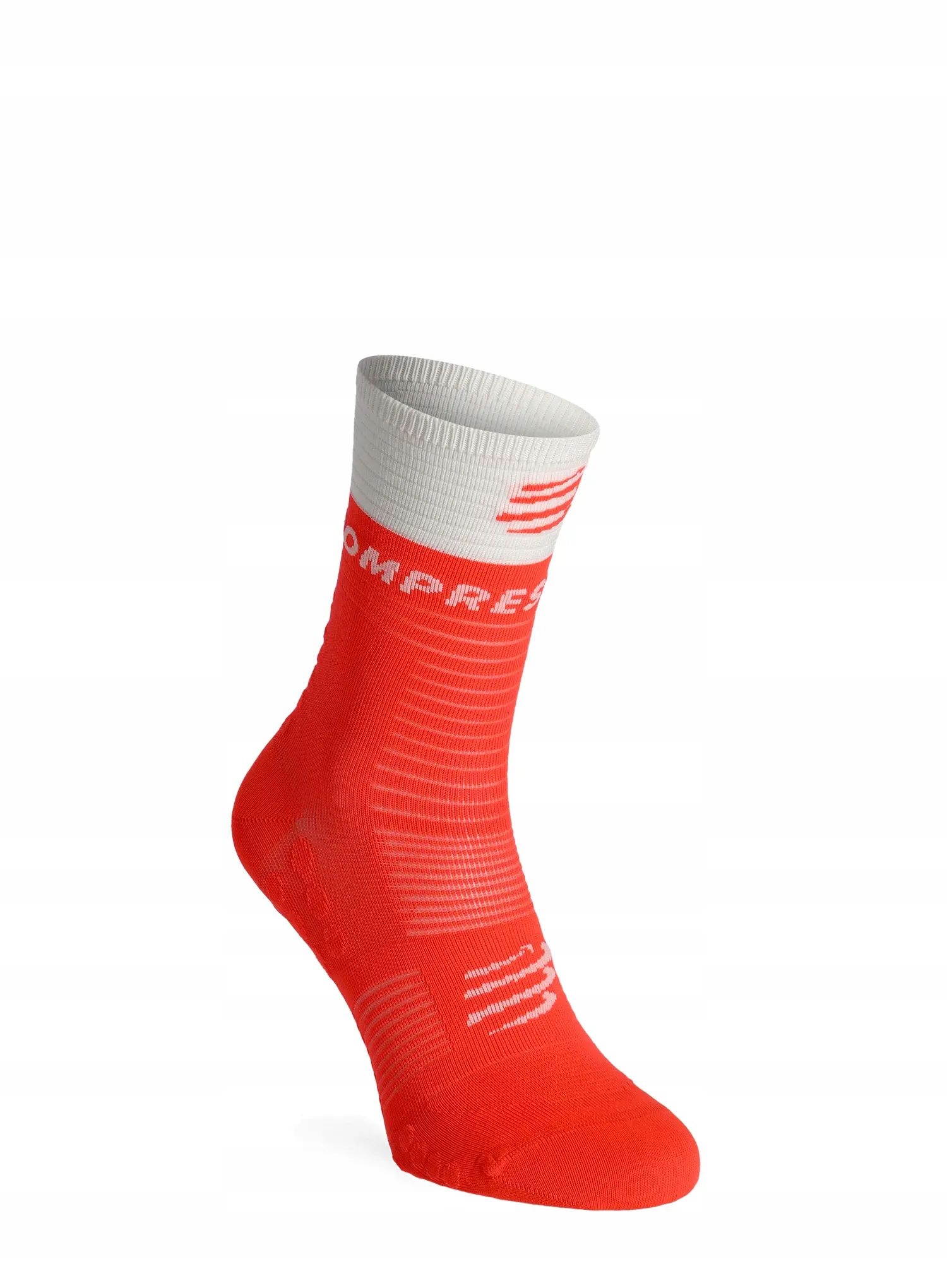 Ponožky Compressport Mid Compression Socks V2.0 fluo červená 39-41