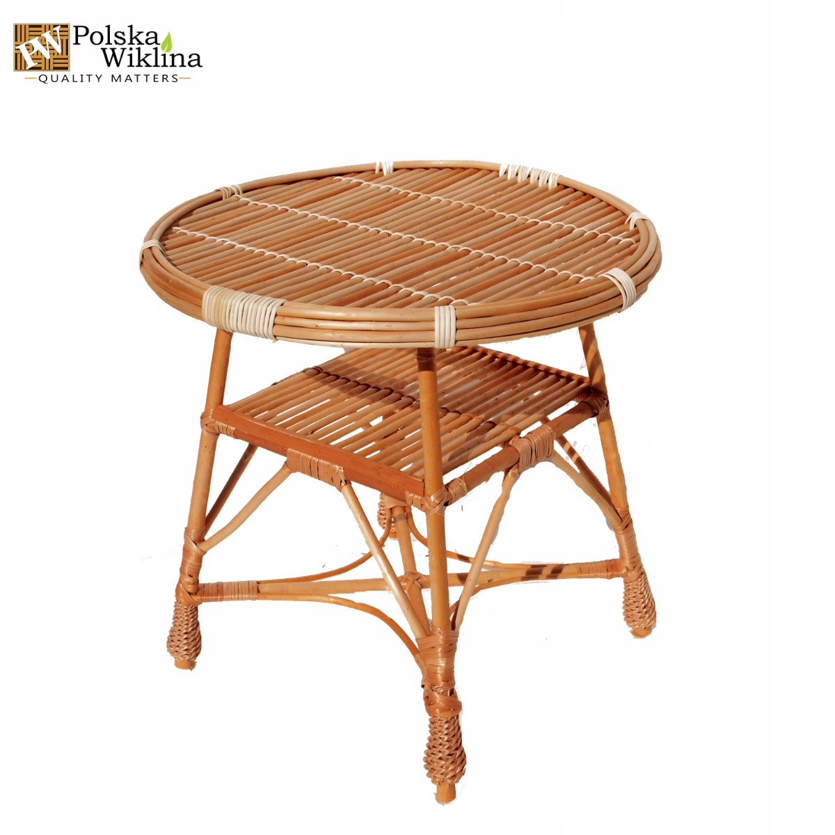 

Stół wiklinowy okrągły 50cm balkon taras do ogrodu