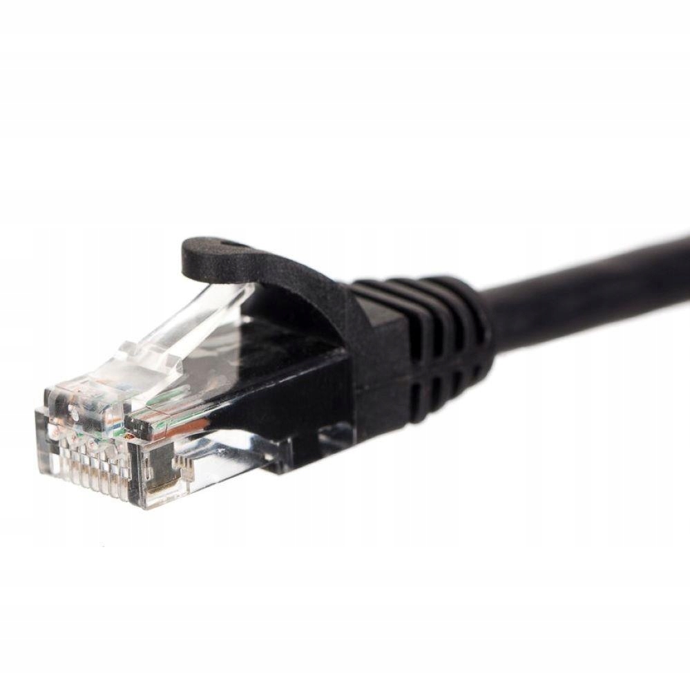 Kabel sieciowy Netrack czarny 10 m