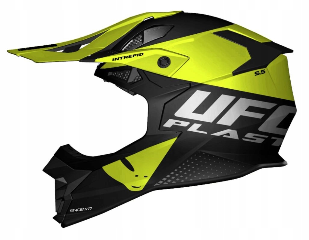Ufo Prilba Intrepid Cross Farba Čierna/žltá Fluo Veľkosť L (ece 22R06) K