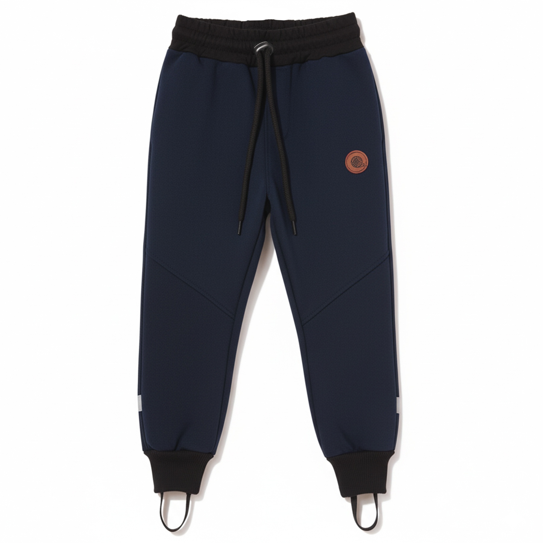 TuSzyte Dziecięce spodnie softshell z odblaskami, na gumkę R.134