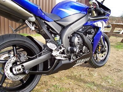 Crashpady Classic Rg Racing Yamaha YZF-R1 Lowers 04- 06 Čierna