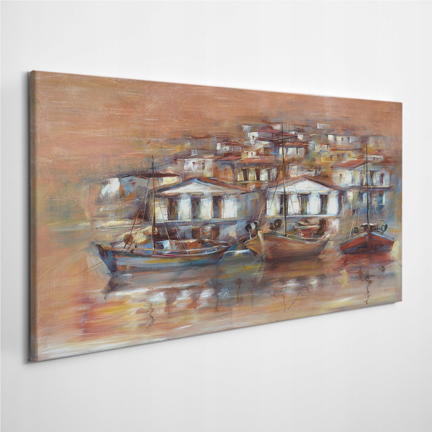 

Obraz na płótnie na ścianę Łódki Wyspa Port 120x60