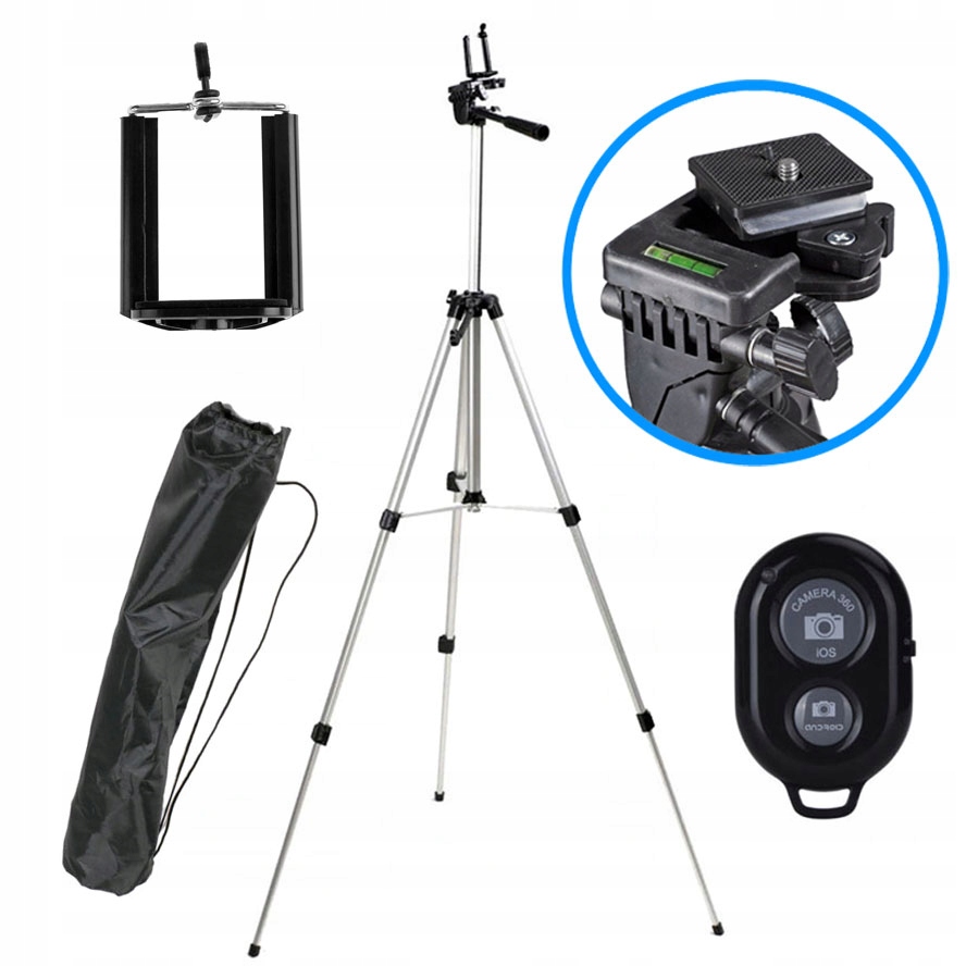 

Statyw Fotograficzny do telefonu 144cm Pilot