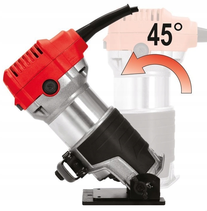 Frezarka krawędziowa WYCINARKA 6/8mm 710 W GÓRNOWRZECIONOWA DO DREWNA YATO Maksymalna liczba obrotów bez obciążenia 33000 RPM