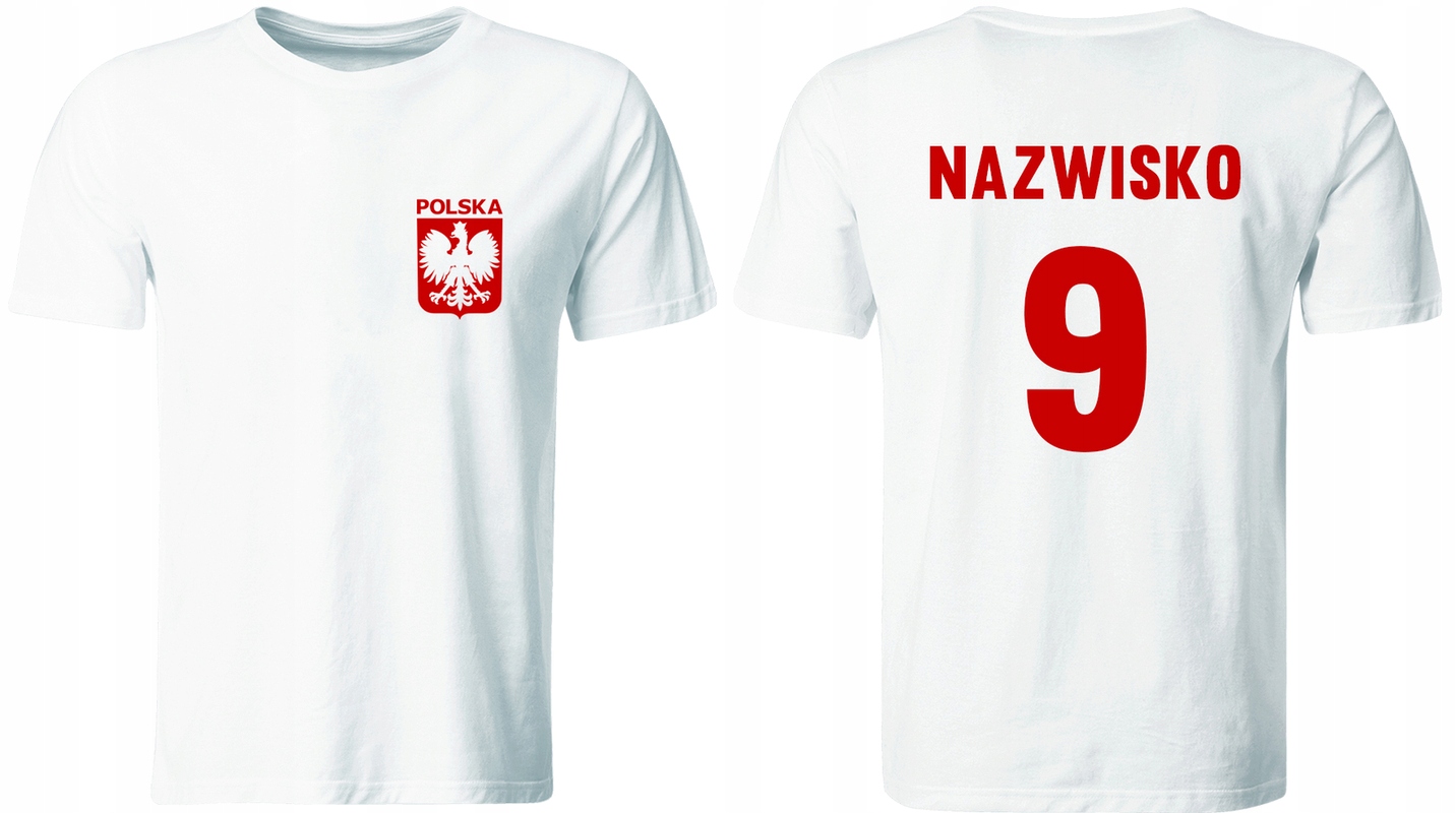 KOSZULKA REPREZENTACJI POLSKI Z NADRUKIEM ROZ. 104