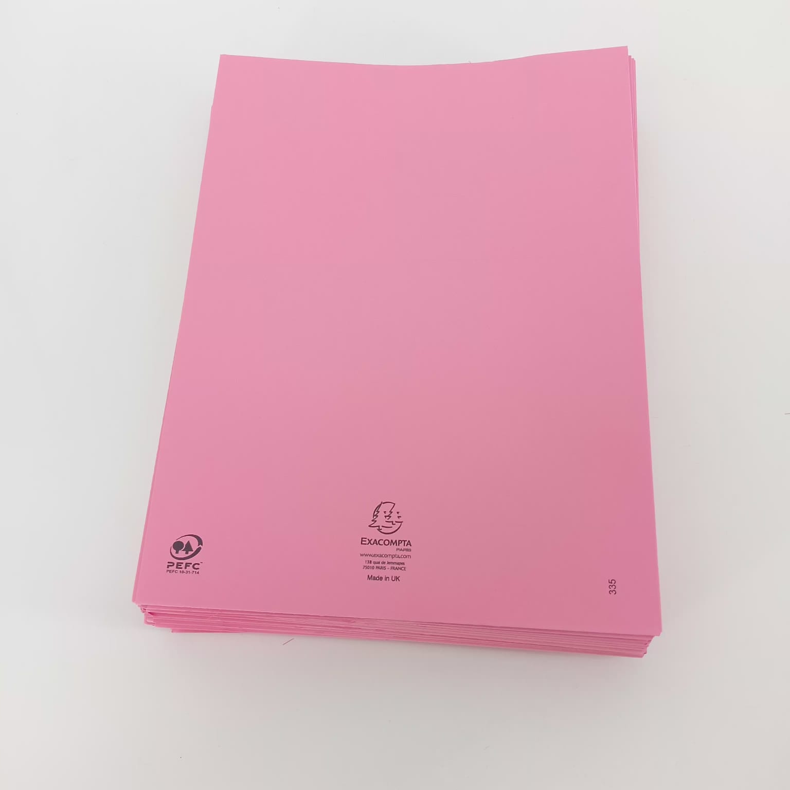48x Kartonowa teczka na dokumenty 210g/m²A4 różowa Marka Exacompta