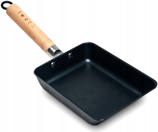 Patelnia stalowa do omletu tamagoyaki tamago, średnia 20 x 15cm