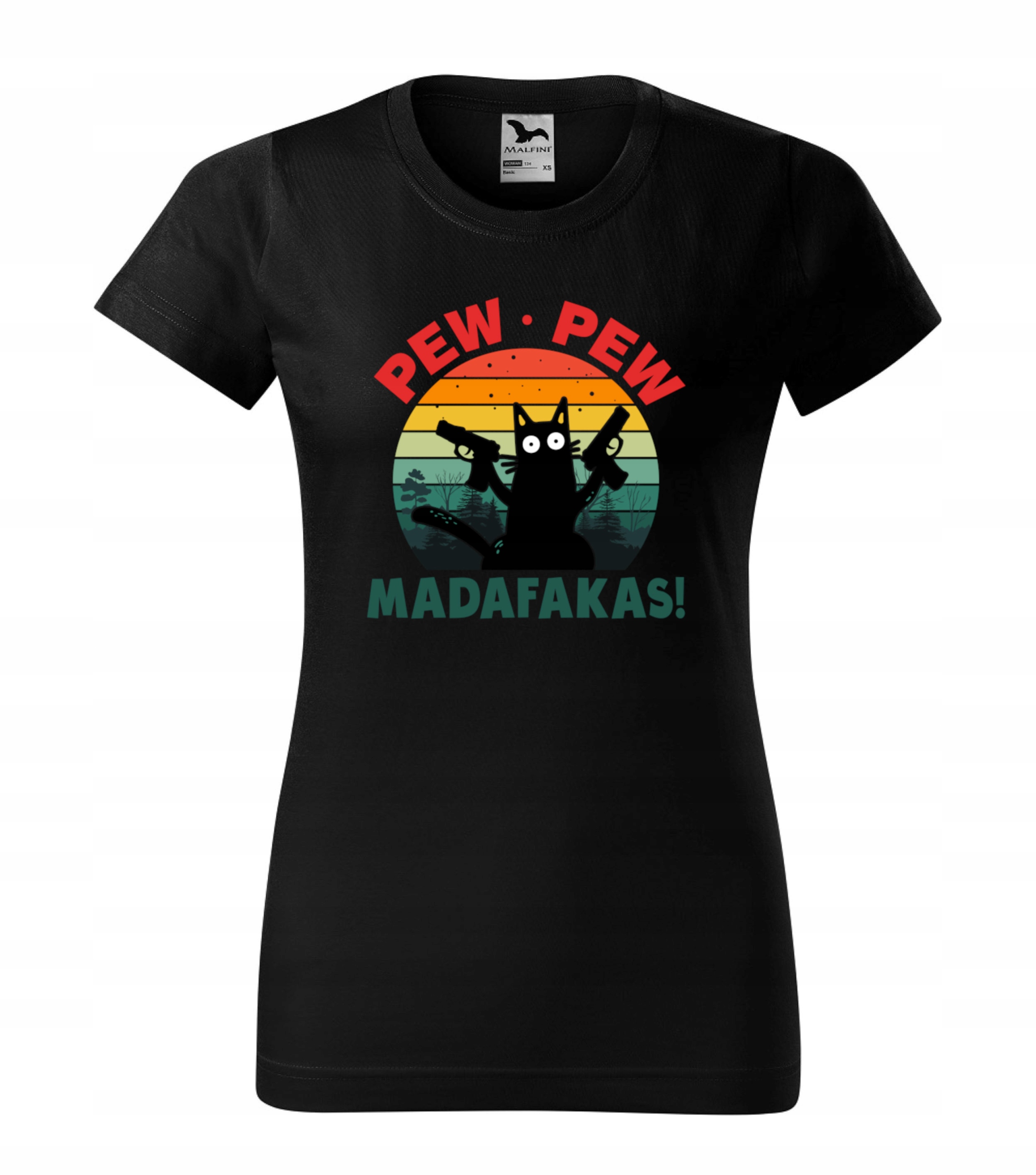 

Koszulka Damska Z Kotem Tshirt Kot S