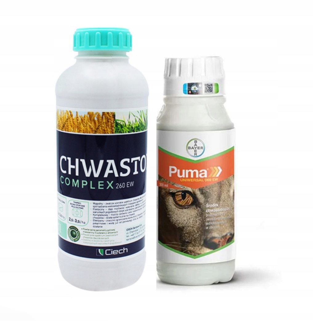 Środek Chwastox Complex 260 Ew 1L Ciech Puma Uniwersal 069 Ew 0,5L Bayer
