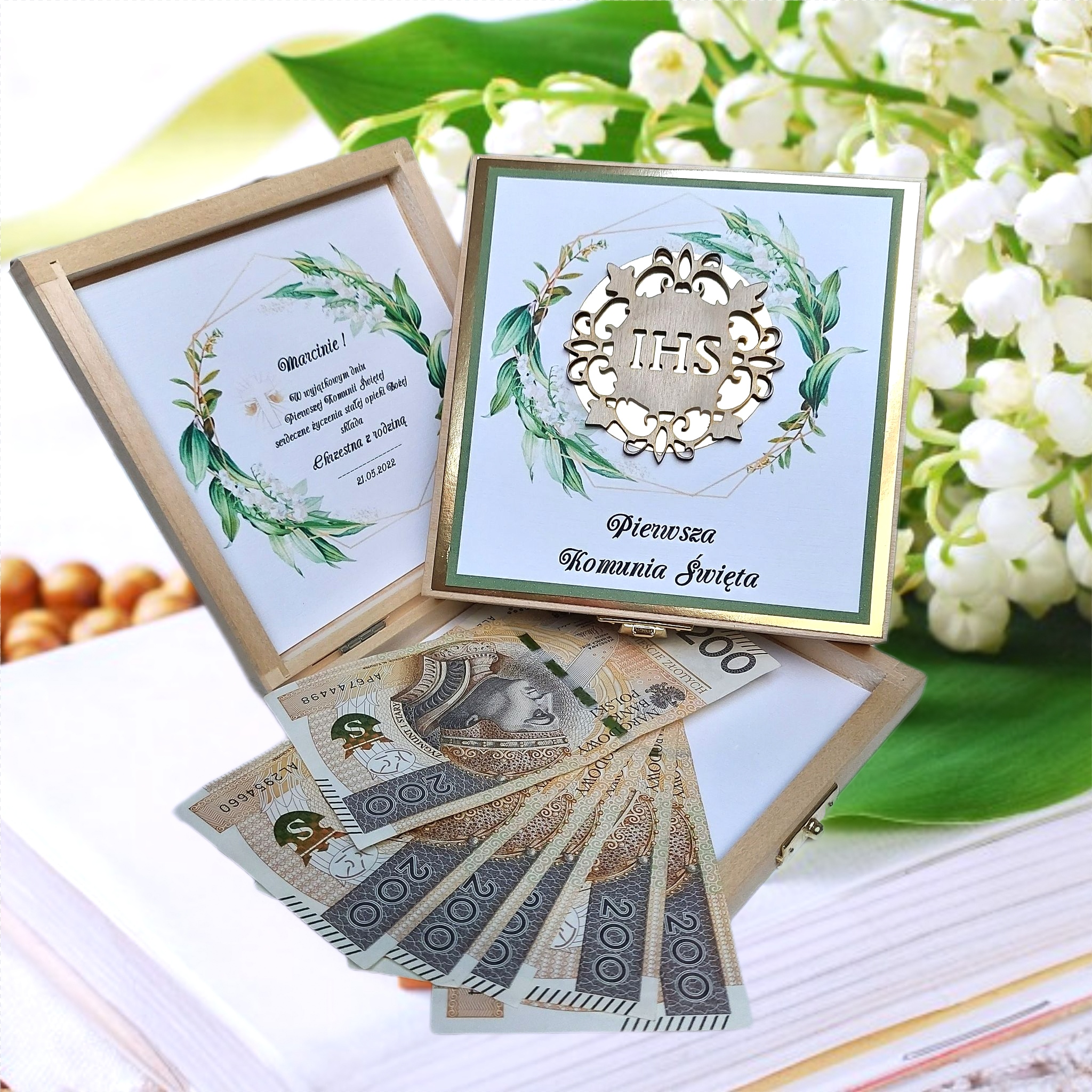 PAMIĄTKA Pierwszej Komunii Świętej PREZENT Przeznaczenie dla gości