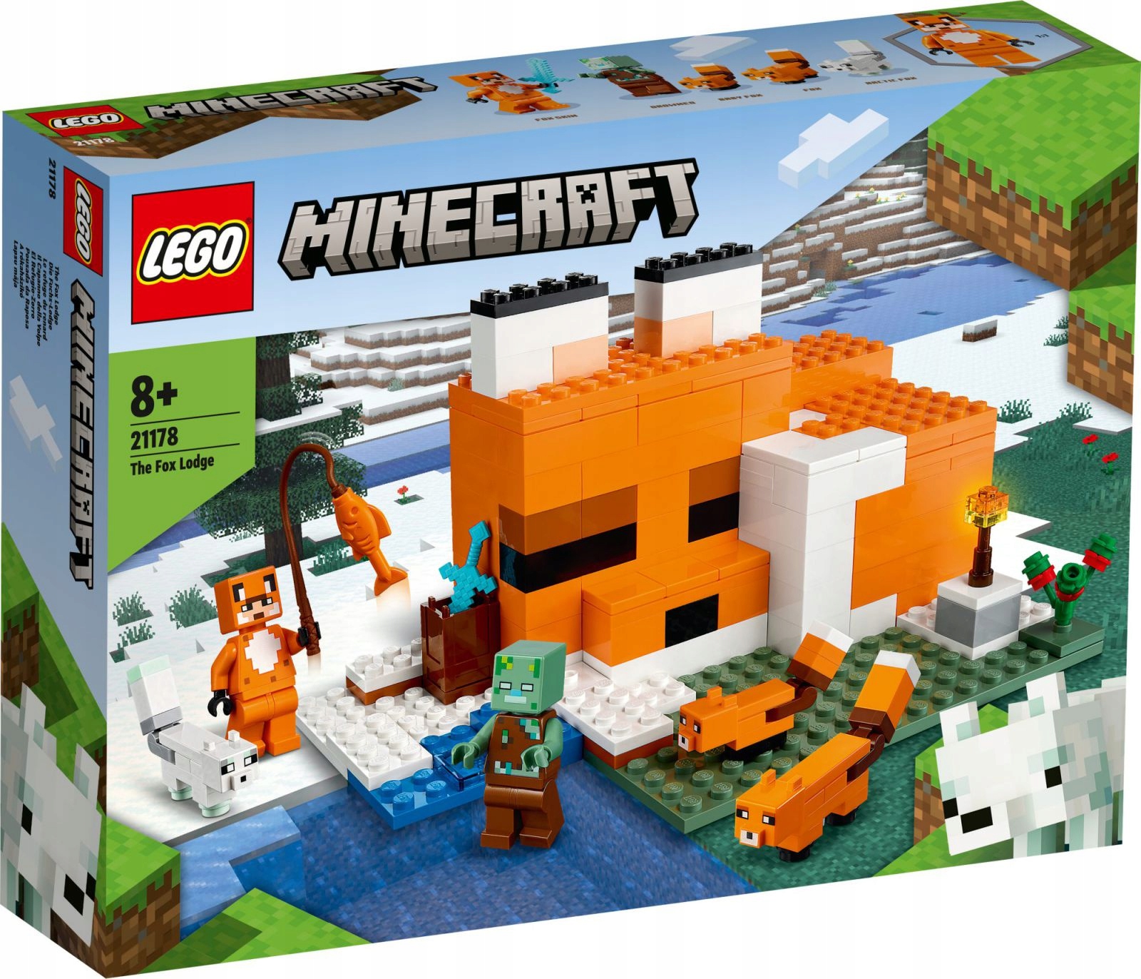 

Lego Minecraft Siedlisko Lisów (21178) (klocki)
