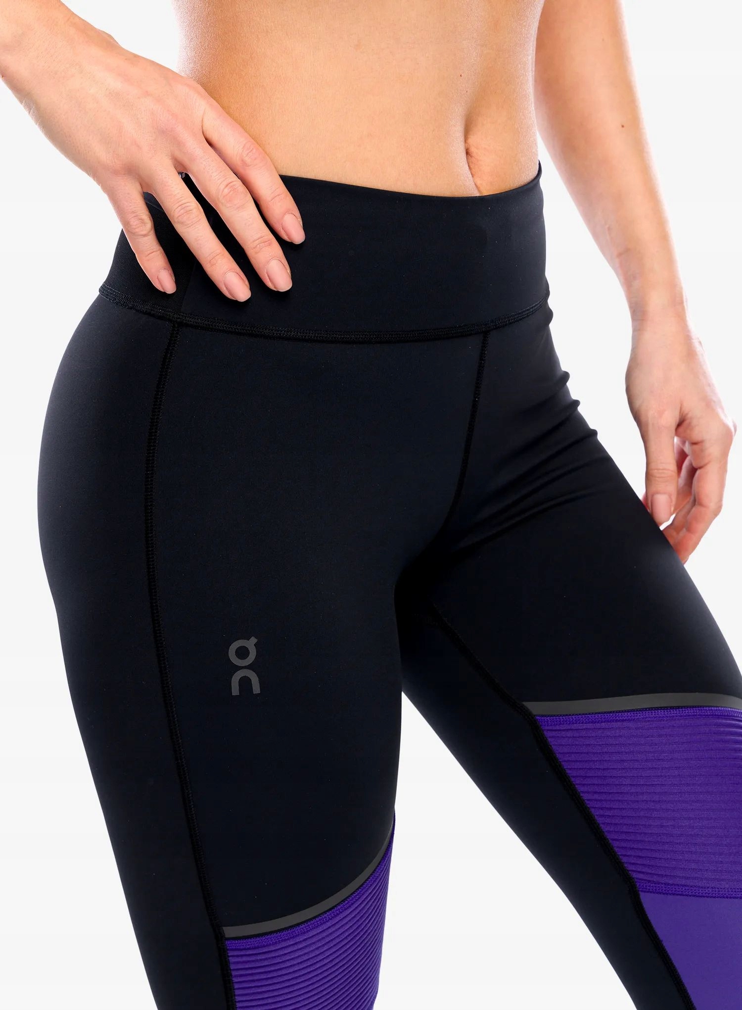 Legginsy damskie do biegania On Running Tights Long - black/twilight L Rozmiar L