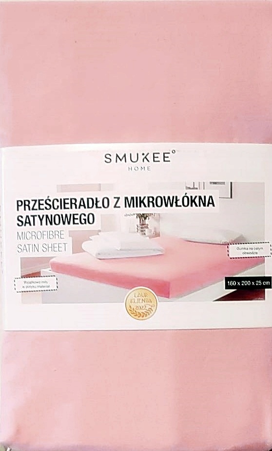 

Prześcieradło z mikrowłókna satynowego 160x200x25