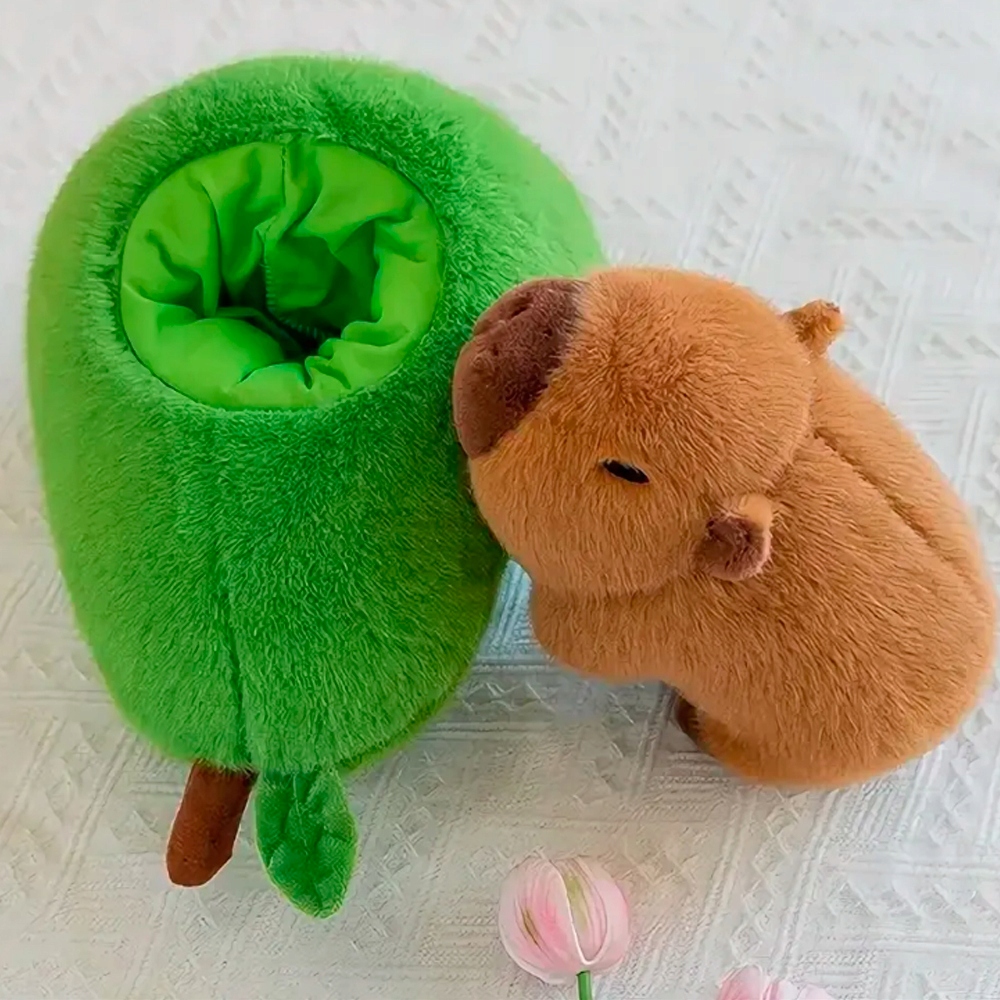 KAPIBARA W AWOKADO 2W1 PLUSZAK ZABAWKA MASKOTKA PLUSZOWA PRZYTULANKA 25CM Marka 100