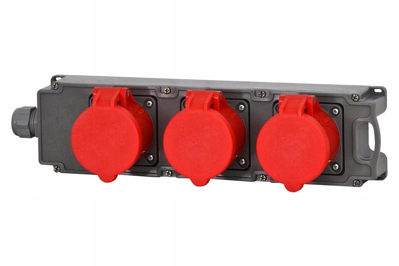 Rozbočka Tribox 3x16A 5p IP44