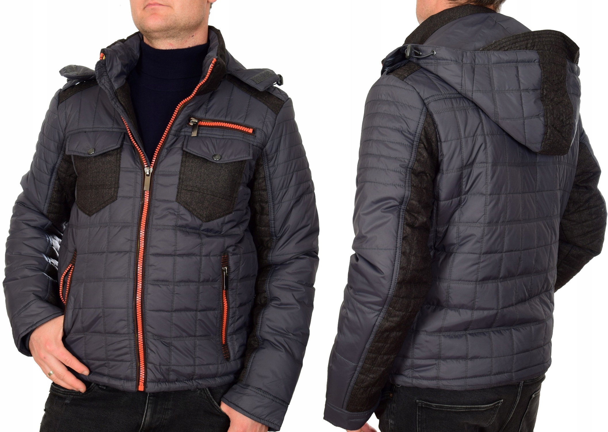 Zimní Bunda Pánská AH55180C Zateplená Péřová L