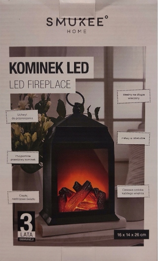 

Smukee Home kominek Led ciepłe nastrojowe światło