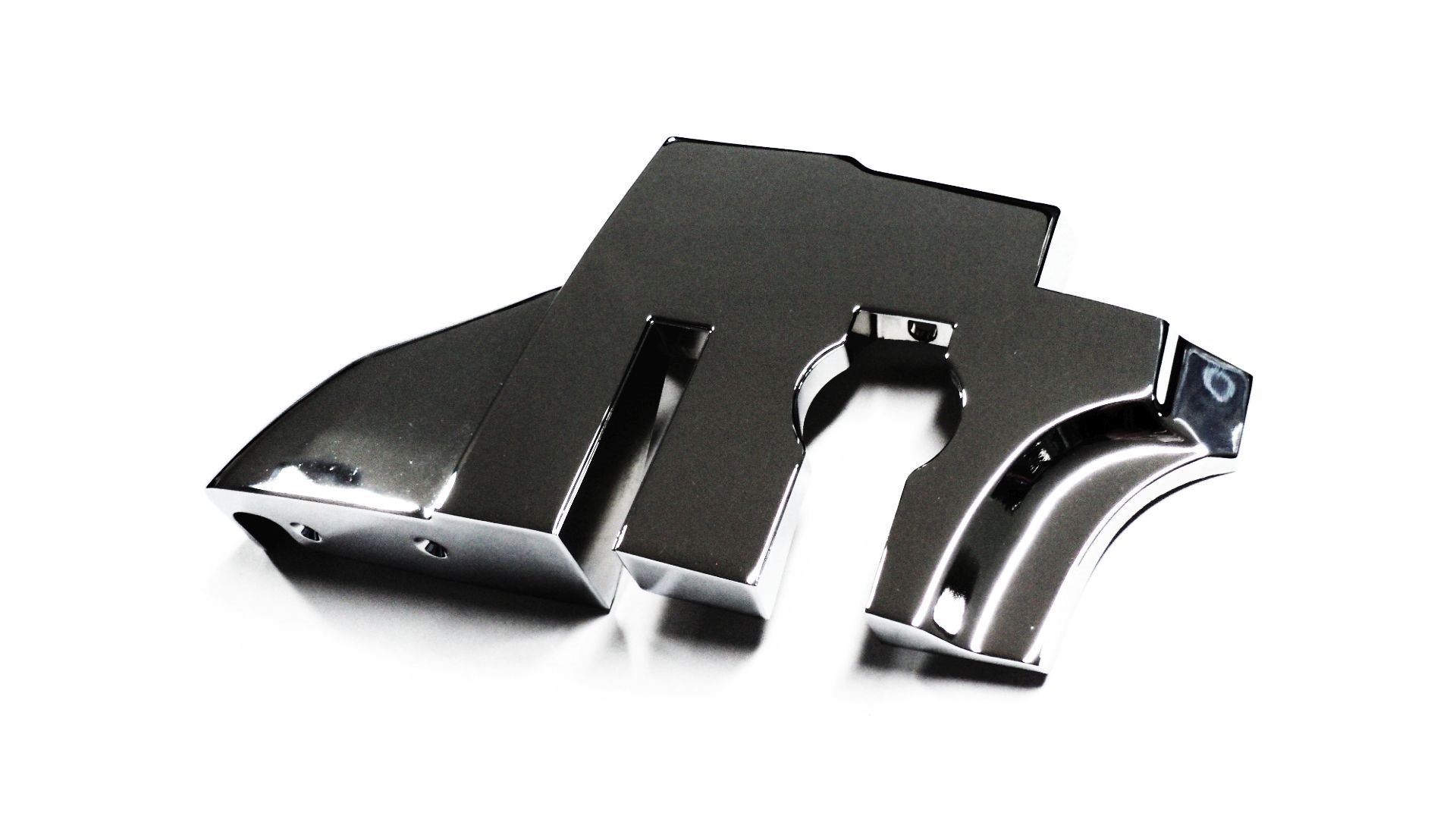 NAKŁADKA SŁUPKA B PRAWA CHROM MERCEDES W107 -81R