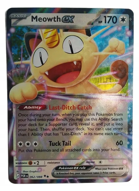 Karta Pokemon TCG Meowth EX (062/088) Perfect Order