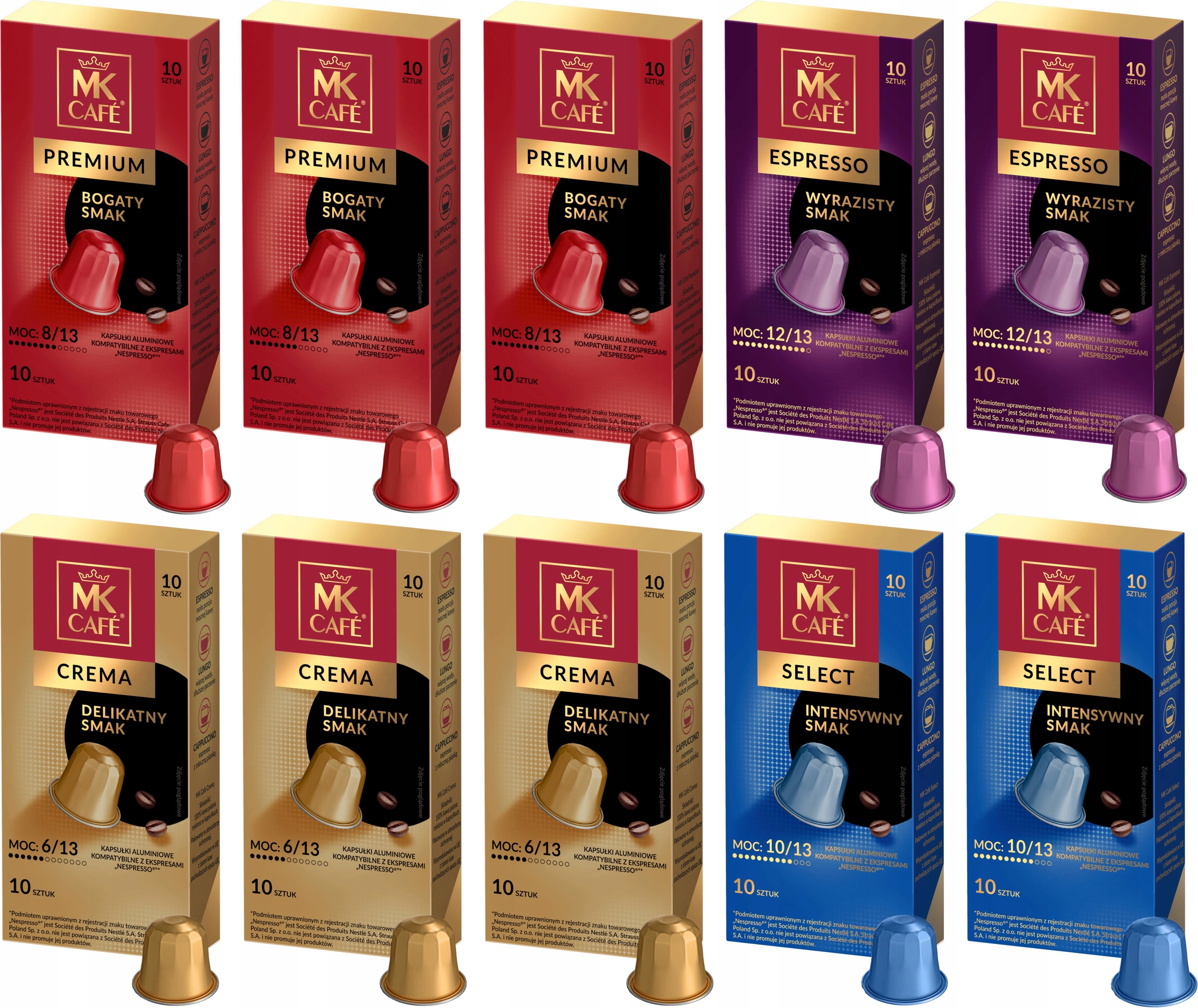 Kapsle pro Nespresso Mk Cafe Sada 10 x 10 kusů