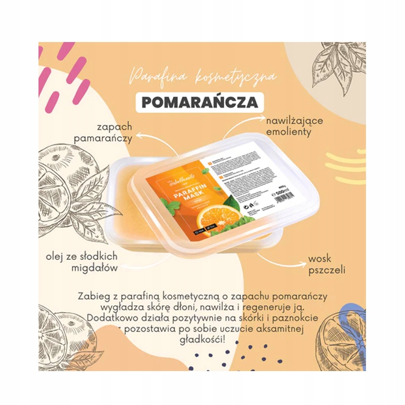PARAFINA Kosmetyczna do stóp dłoni 500ml Orange Kod producenta 5902191235771