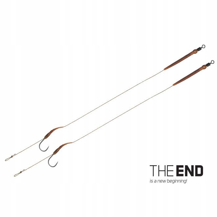 Delphin Przypony Włosowe The End 20cm/25lbs/#6 Boilie Rig 2szt