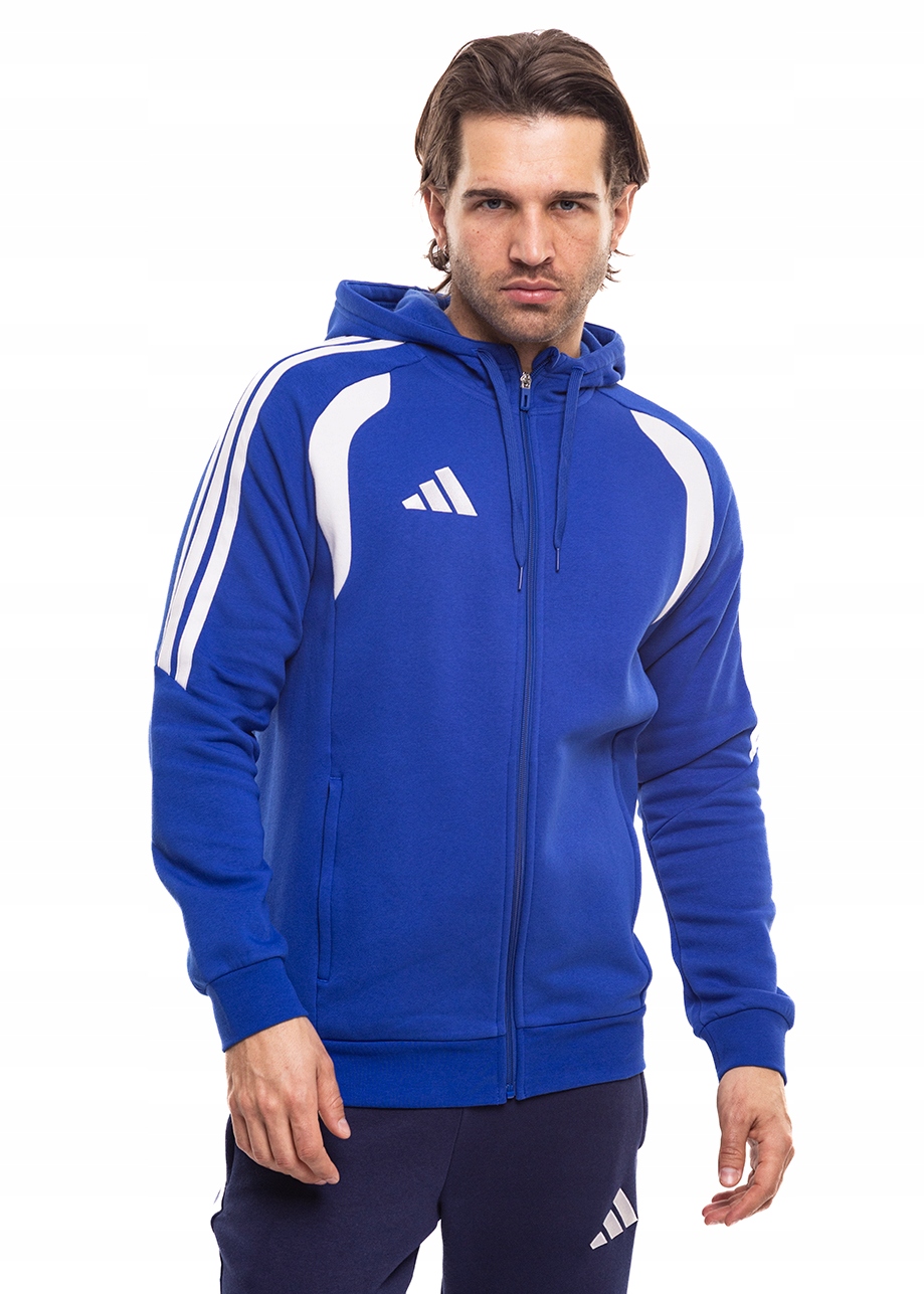 Pánská Mikina adidas s kapucí, rozepínací, sportovní, tepláková vel M