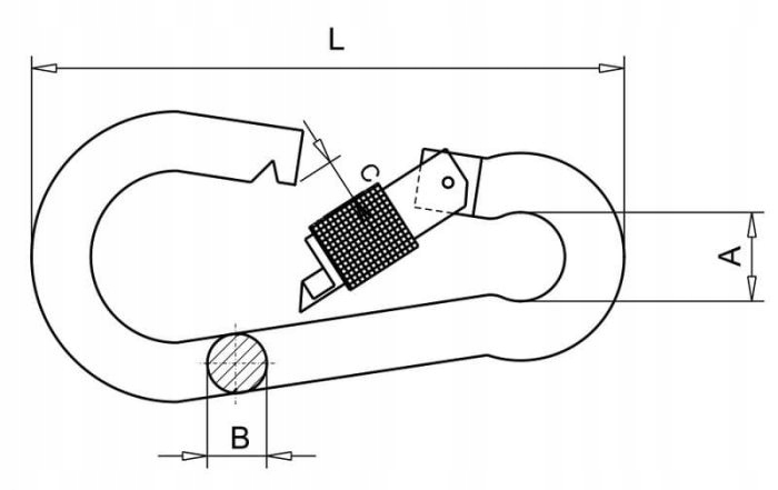 KARABIŃCZYK SKRĘCANY Z ZABEZPIECZENIEM 8x80 Marka Marcopol