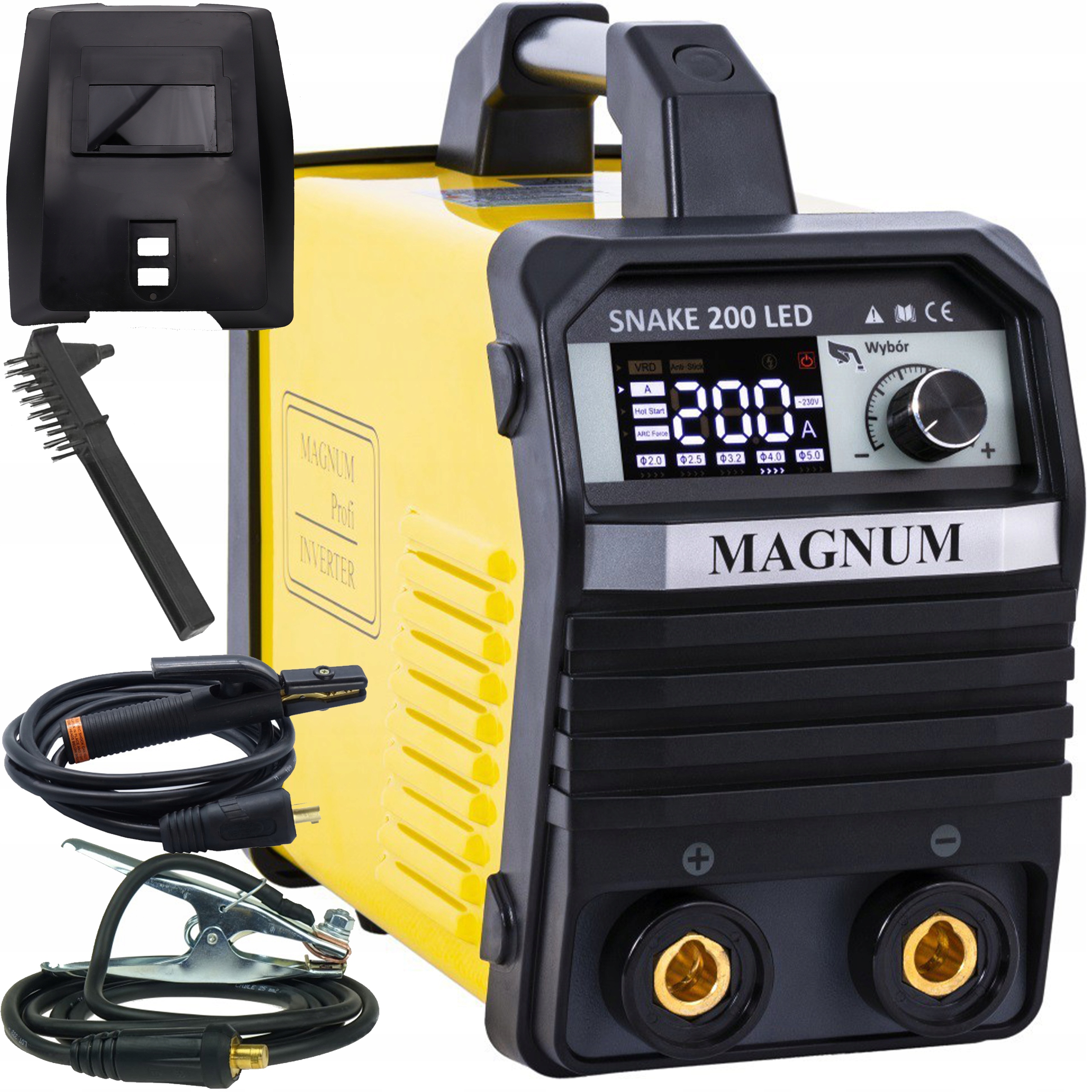 Svářečka Magnum Snake 200 Led Mma Tig Lift Igbt 200A 230V Vrd