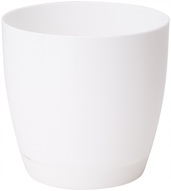 DONICZKA Z PODSTAWKĄ TOSCANA śr. 13CM BIAŁY POŁYSK Form-plastic