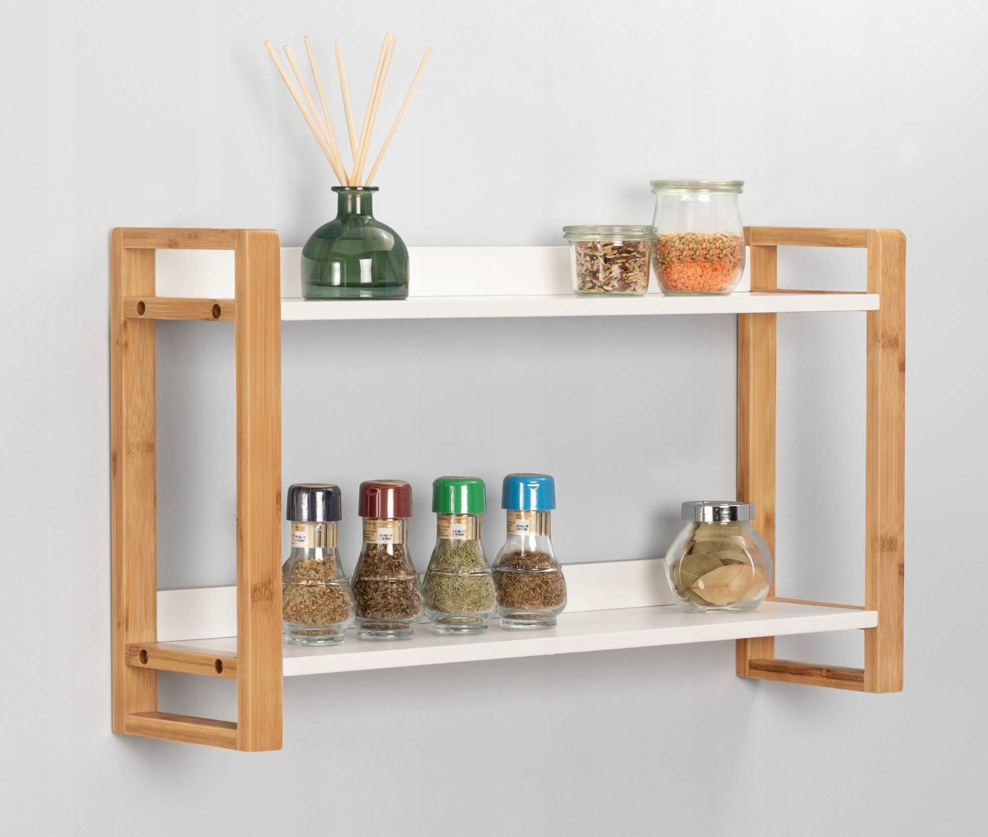 Półka kuchenna na przyprawy Wenko 62,5 x 15 cm biała