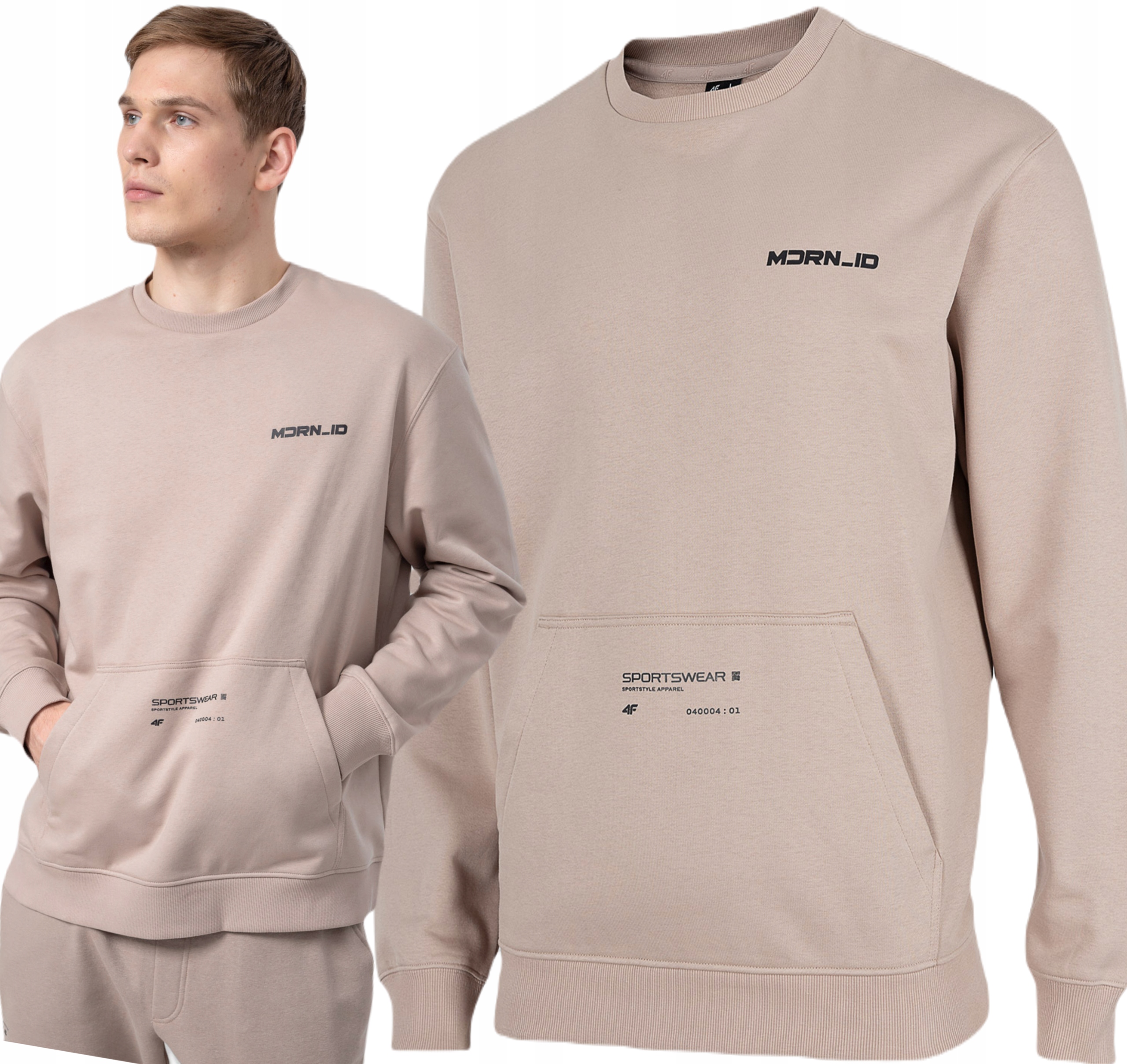 

Męska Bluza Dresowa 4F Ocieplana BLM026 Beż L