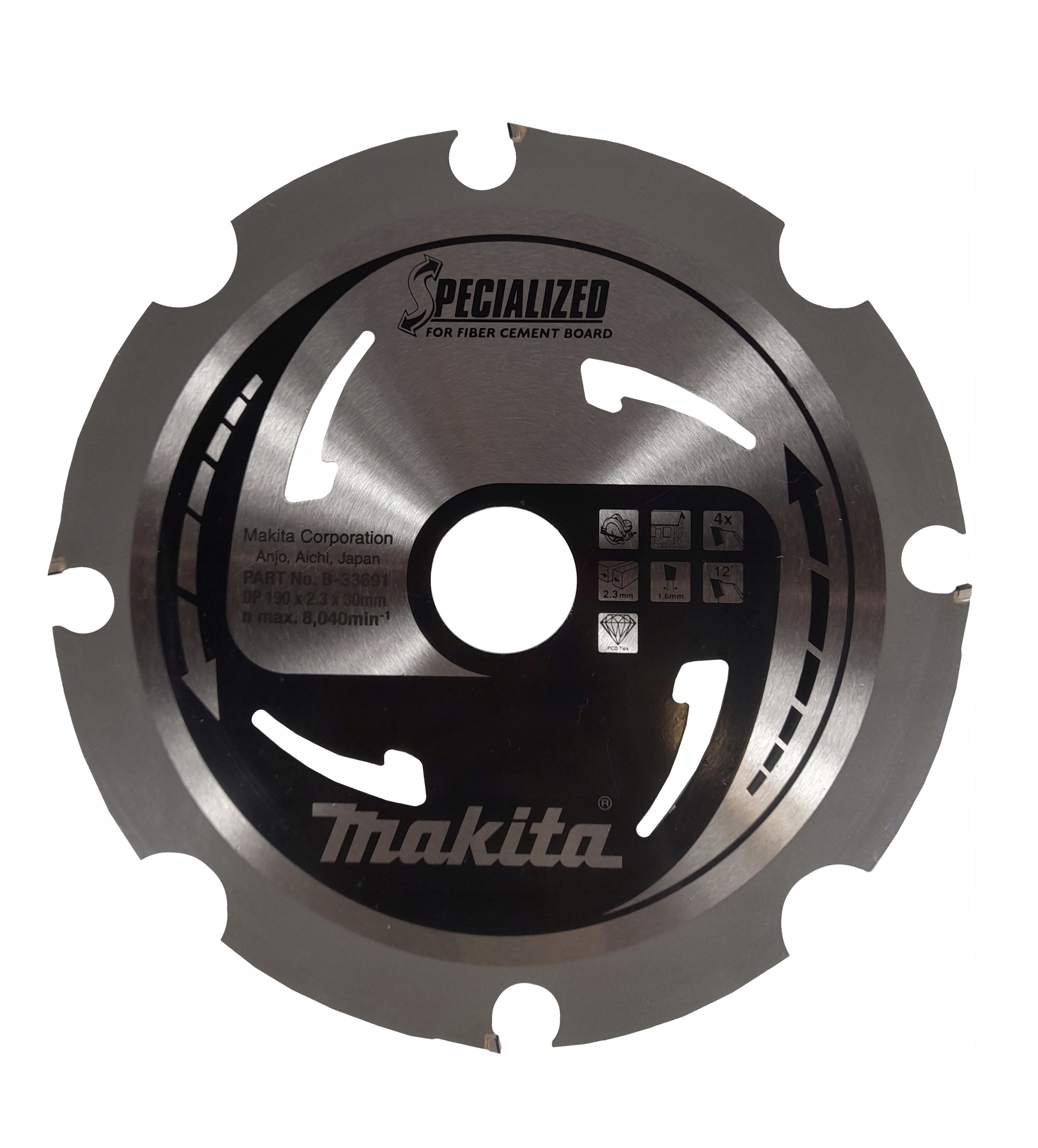 

Makita B-33691 tarcza tnąca do sidingu 190x30mm