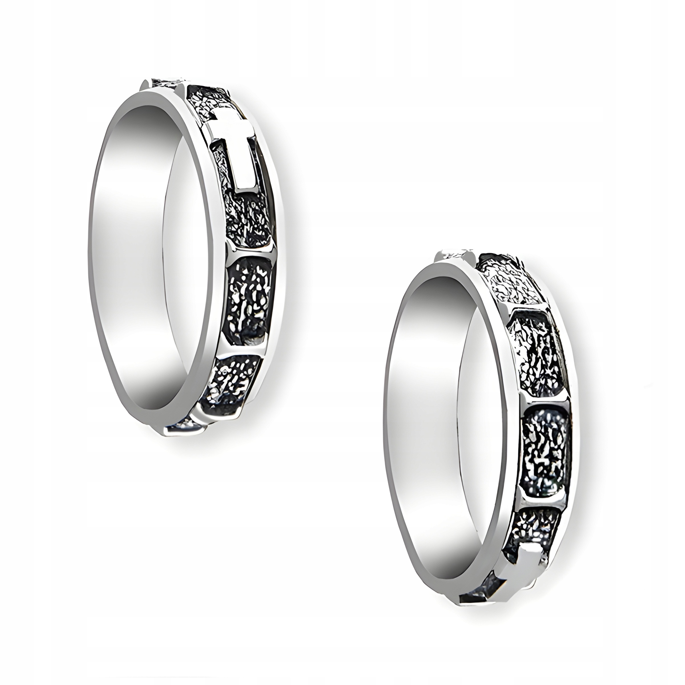 Obrączka RÓŻANIEC srebrna pr. 925 Pierścionek ANTYSTRESOWY Obrotowy | r. 15 Marka inny