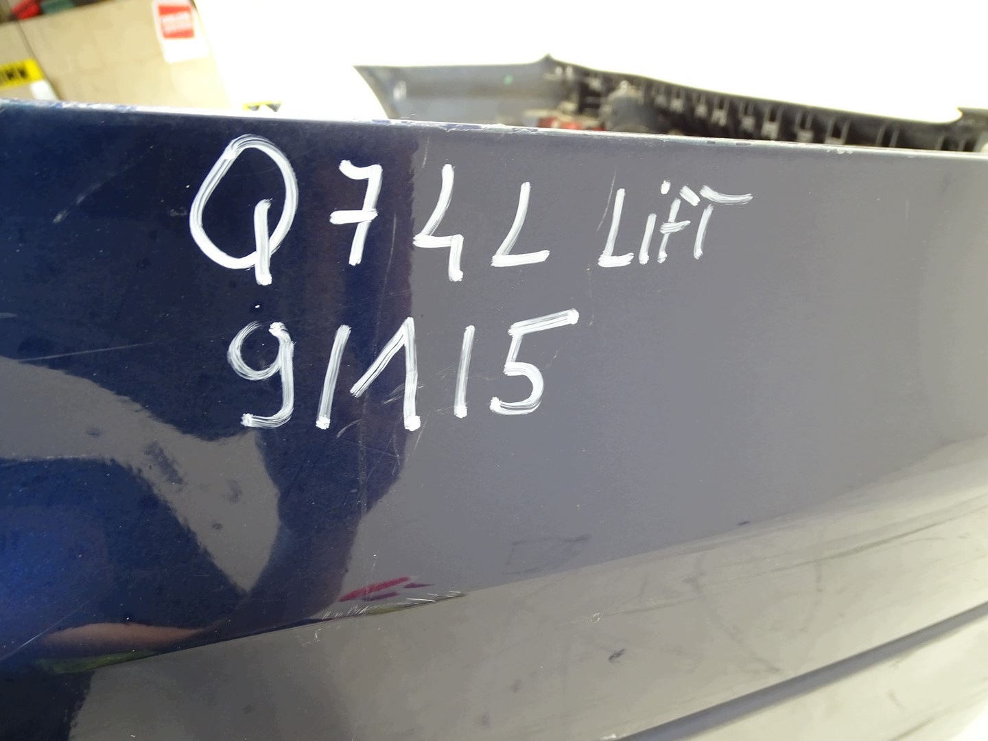 bumper rear part rear AUDI Q7 4L LIFT S-LINE PDC
