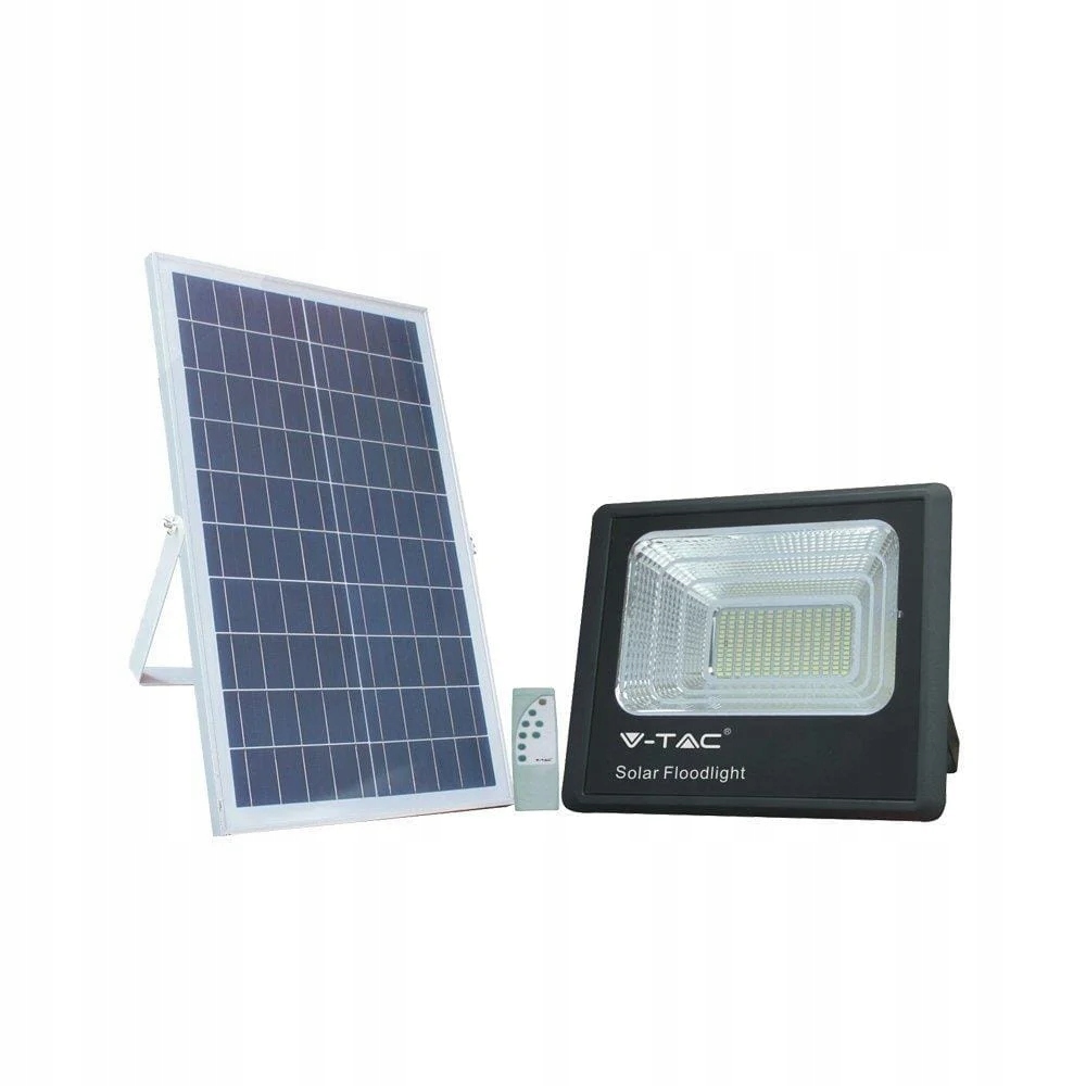 Solárny halogénový Led reflektor 50 W s diaľkovým ovládaním, neutrálne svetlo IP65 V-tac