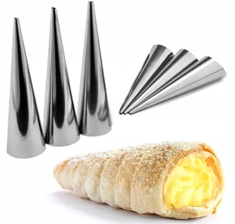 FOREMKI DO PIECZENIA RUREK Z KREMEM STOŻKI 12CM 10SZT Kod producenta #512