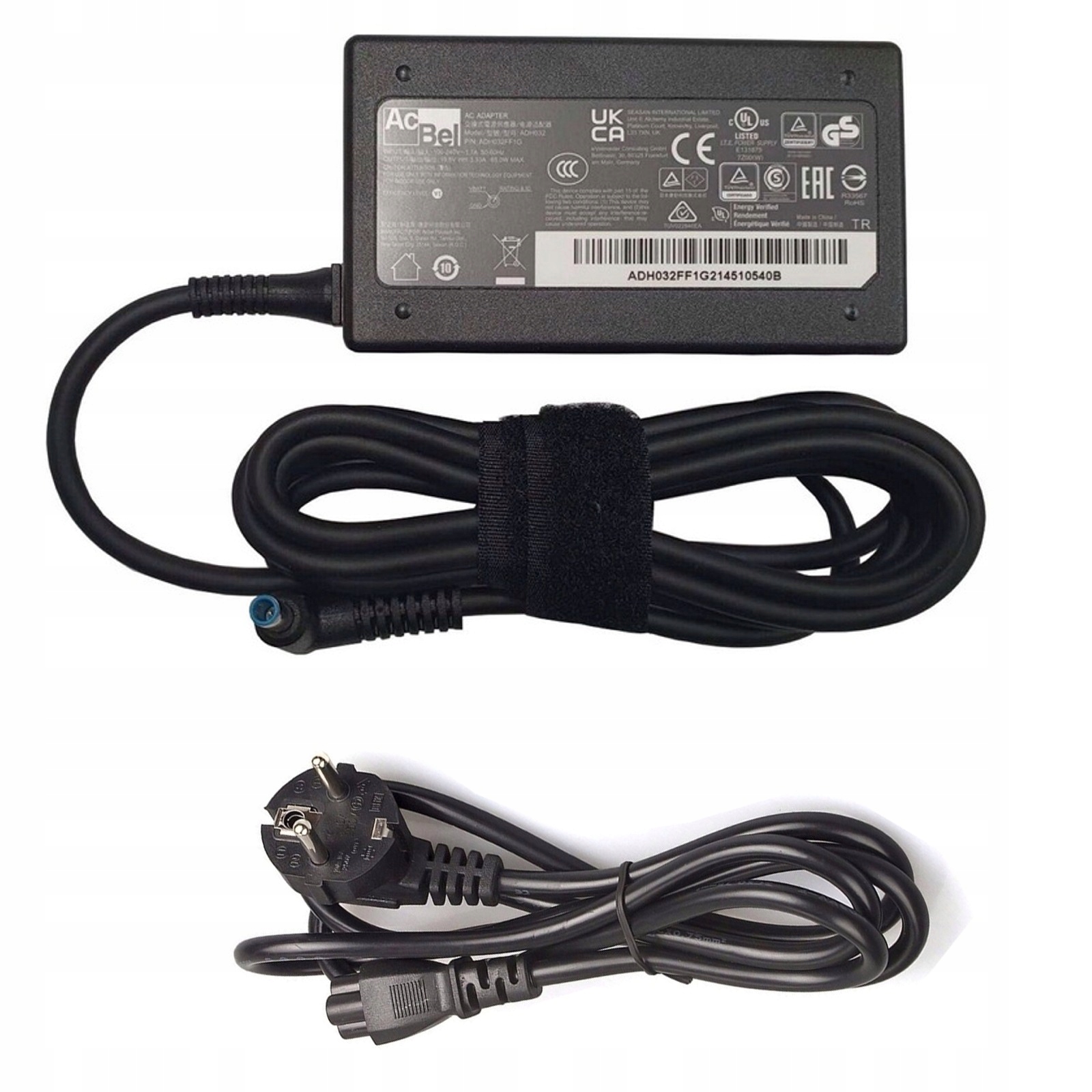 AcBel 65W napájecí adaptér pro Hp 19,5V 3,33A 4,5 MM x 3,0 MM