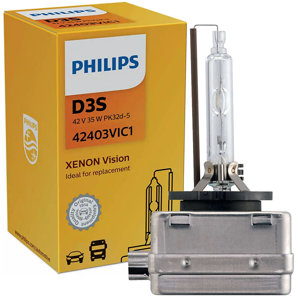 

Philips Vision Xenon Żarnik 35W 42V PK32d-5 D3S